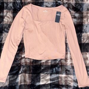 Hollister Blush Long Sleeve Women's Tee